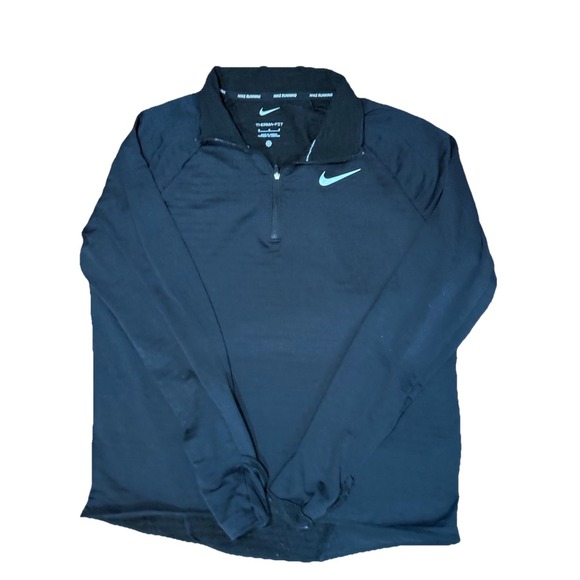 Nike Tops - Nike Dri-Fit Running Pullover Womens Medium Black 1/4 Zip Long Sleeve Shirt